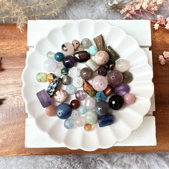 4~12mm Loose Assorted Semi-Precious Stone Beads | 1 Tablespoon Scoop - Picture 5 of 10